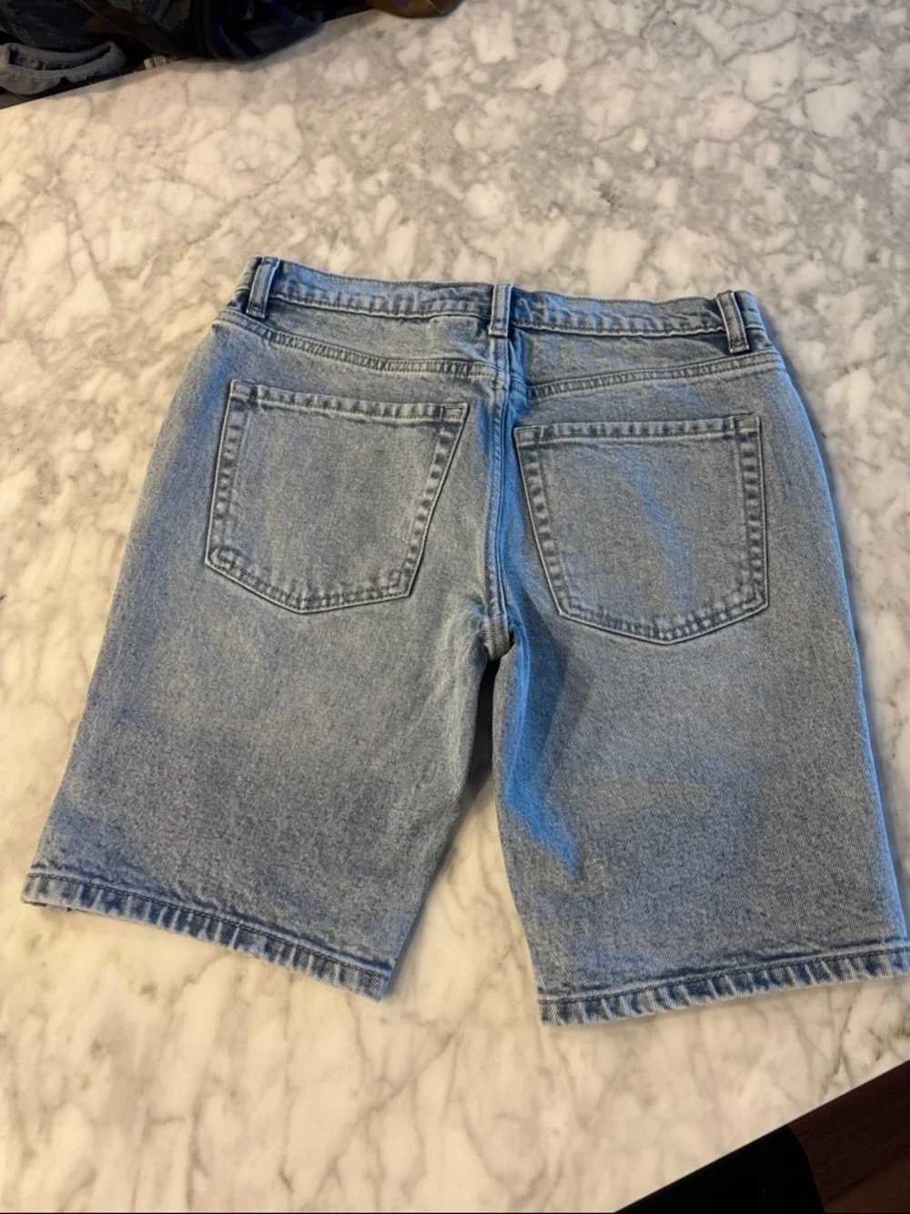 Amazon Essentials Light Blue Denim Bermuda Shorts